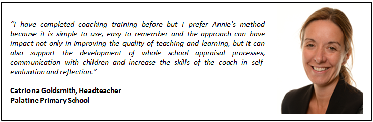 coaching training headteachers testimonial