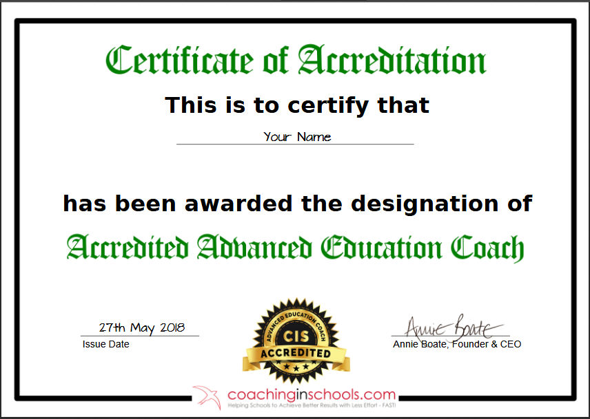 education coaching accredited training advanced education coach